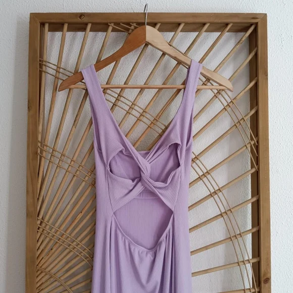L*Space Mara Dress Lilac Lily Purple Bodycon Maxi / Size Small - Picture 5 of 7